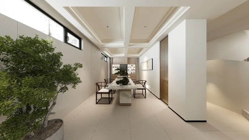 独栋别墅 · 客厅实际交付效果图