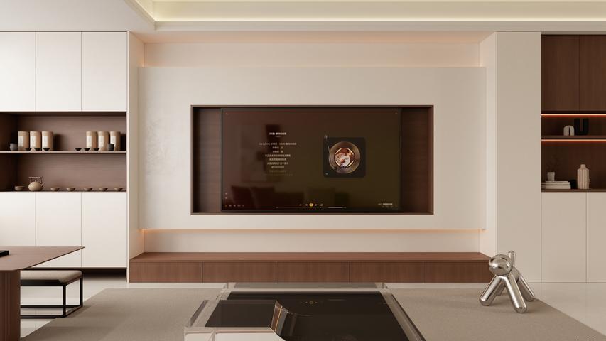 元城名轩 · 客厅实际交付效果图