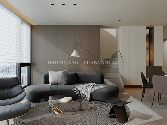 世贸国风 · 客厅实际交付效果图