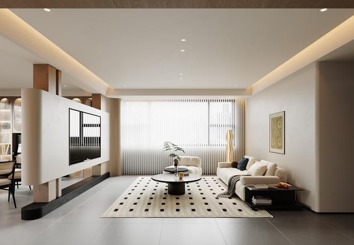 三木云澜 · 客厅实际交付效果图
