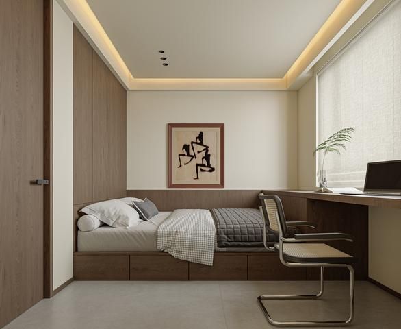 建发 · 卧室实际交付效果图