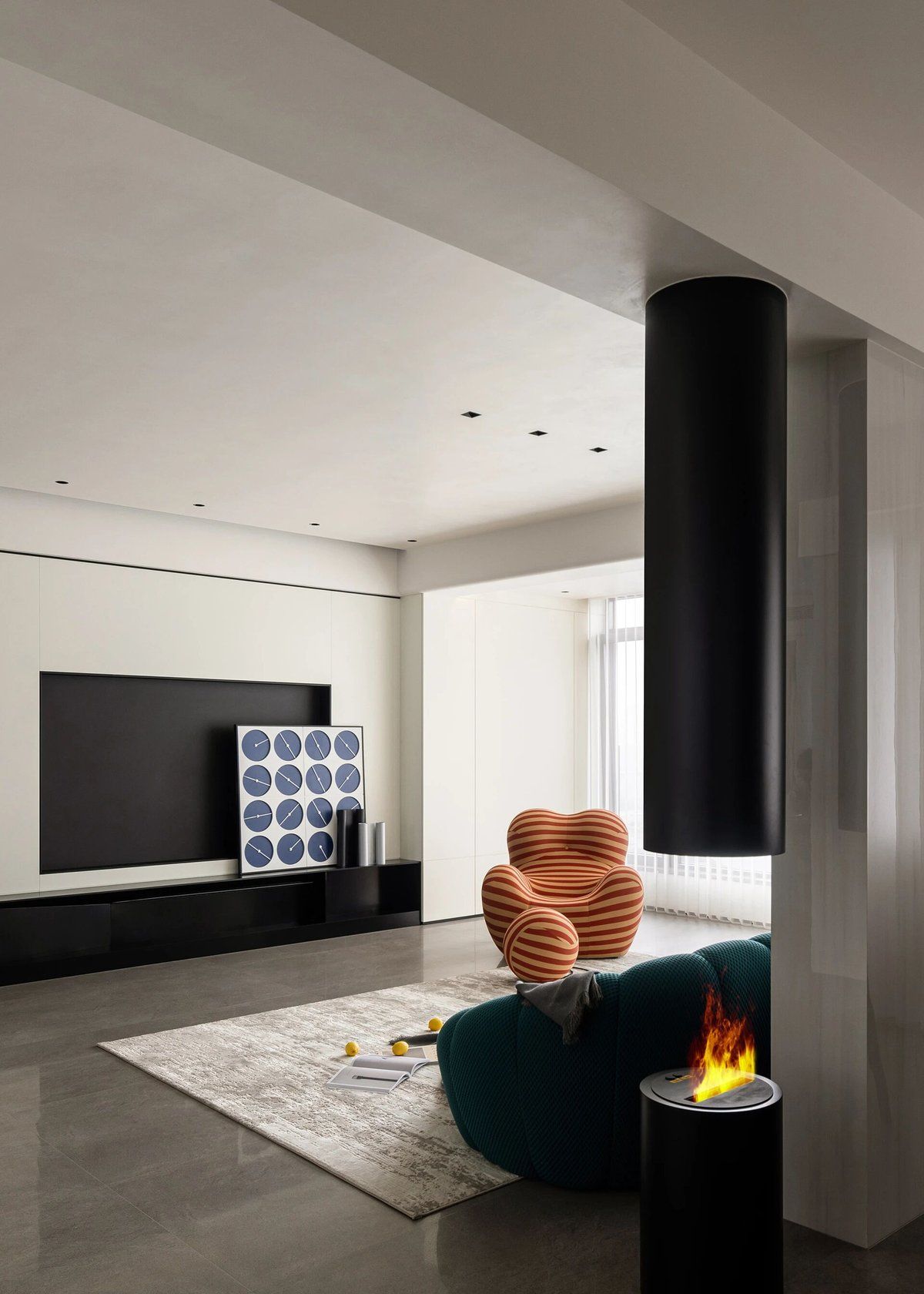 建发 · 客厅实际交付效果图